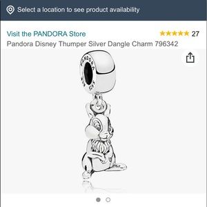 Authentic Pandora Thumper Charm